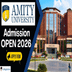 Amity University Begins Admission for Batch 2026 @amity.edu; Check Details Here